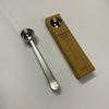 Cuchara medidora de café de acero inoxidable con clip, clip sellador de cocina, clip para bolsa de leche en polvo de granos de café, cuchara medidora, clip cuchara selladora