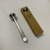Cuchara para Café de Acero Inoxidable con Pinza y Caja de Regalo | Cuchara y Pinza para Bolsa 2 en 1 | Recubrimiento de Titanio al Vacío 5 Colores | Pulido Espejo Resistente a la Corrosión | Herramienta de Cocina para Almacenamiento de Café y Té