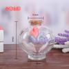 Envío gratis diy botella de los deseos vaso de pudín corcho estrella creativa botella vacía botella a la deriva estrella de la suerte perlas absorbentes botella arcoíris