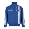 Ropa para Hombre Northbound Otoño 2026 Nuevo Sudadera Deportiva Bordada con Parches de Rayas Verticales Chaqueta Deportiva Holgada para Hombre con Cuello Alto