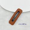 Pinza para el cabello de cuero PU para niños, pinza simple para el cabello de la parte posterior, clip lateral para flequillo, pinza para el cabello de niña, accesorios para el cabello, clip bb
