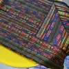 Tecido Tradicional Zhuang Tecido de Brocado Zhuang Estilo Étnico Jacquard Pano Zhuang DIY Roupa Adorno de Cabeça Roupas Toalha de Mesa para Conferência