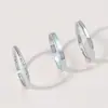 Anel Minimalista de Moda Estilo Cool para Mulheres, Tendência de Luxo Leve Design de Nicho, Anel de Dedo Indicador Aberto Fashionável e Único