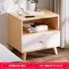 Mesita de noche moderna minimalista, mueble pequeño simple para dormitorio, mueble de almacenamiento pequeño para vivienda de alquiler