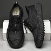 Zapatos casuales de malla para hombre de talla grande transfronterizos Primavera y Otoño nuevos zapatos deportivos para exteriores transpirables cosidos una generación de pelo