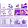 Conjunto de Balões Bola de Flores de Papel Roxo Lavanda Mais Vendido na Amazon Banner Cortina de Seda Chuva Roxa para Festa de Aniversário de Meninas