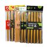Palillos de Bambú Palillos de Bambú Carbonizado Palillos de Bambú Libres de Laca y Cera Palillos Palillos 10 Pares Bolsas Platos Palillos Cocina Uso Diario