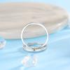 Anillo liso S925 anillo de plata esterlina apertura pareja anillo de pareja anillo de bodas se refiere a un par de hombres y mujeres suave simple sensación de alta gama