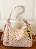 Bolsa de Hombro de Moda Estilo Coreano con Lunares Shuai Mi Home, Elegante Bolso Casual de Axila, Bolso Tote de Gran Capacidad para el Viaje Diario