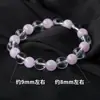 Pulseira de Cristal Branco Natural Kunzita Cristal Contas de Círculo Único DIY Design Original Pulseira Feminina Decoração Atacado
