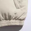 Chaqueta de Algodón con Cuello Alto Estilo Retro Americano de Ante Sintético Personalizada para Hombres y Mujeres, Engrosada y Cálida para Invierno