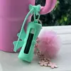 Llavero de Funda Protectora de Silicona para Labial Transfronterizo Funda de Silicona para Labial de Grado Alimenticio Creativa Funda Protectora de Silicona Anti-Rayones para Labial