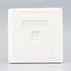 Painel de tomada de rede direta tipo 86 de porta única CAT6 tipo seis, soquete de cabo de rede Gigabit para conexão direta fêmea-fêmea