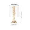 Portaflores de Hierro Estilo Europeo de Lujo Ligero, Decoración para Firma de Mesa Principal de Boda, Florero Dorado Galvanizado, Superventas Transfronterizo