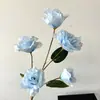 Arranjos florais de casamento no atacado, arranjos de chão para decoração suave, flores de seda, peônias, magnólias, lisianthus, flores artificiais