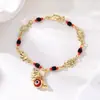Pulseira Bohemian Style Olho de Diabo Elefante Mais Vendida Transfronteiriça para Mulheres, Tornozeleira Divertida Desenho Animado, Joias de Estilo para Férias