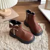 Botas para Niña Botas tipo Martin para Niño 2026 Nuevo Estilo Botas de Piel Suave para Niñas Pequeñas Suela Temporada Otoño/Invierno Botines Tipo Princesa para Bebés Niñas