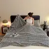 Manta Regalo Amazon Temu Serie Aurora Jacquard de Terciopelo de Leche Transfronteriza Manta de Franela para Siesta