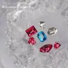 Paquete de material para manicura 2024 primavera y verano nuevo estilo mono mismo estilo hacha Corazón Torcido Cristal K9 diamante flash manicura al por mayor