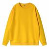 Suéter de cuello redondo de marca de moda de comercio exterior de 260 g, algodón CVC, camiseta holgada de manga larga, camisa básica para hombre y mujer, patrón personalizado