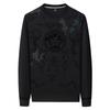 Sudadera de Seda de Morera de Alta Calidad con Cuello Redondo y Mangas Largas para Hombre, Camiseta Básica Nueva de Mezcla de Lana para Hombre, Camiseta Casual