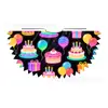 Roupas Personalizadas de Bolo de Aniversário para Meninos e Meninas de Todas as Idades, com uma Vibe Festiva de Festa de Aniversário, Apresentando uma Capa Pequena com Amarração
