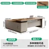 Mesa de chefe, mesa de escritório, mesa executiva estilo luxo leve creme, mesa de computador de escritório, conjunto de mesa e cadeira para escritório de espaço pequeno