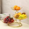 Lujo Accesible Escandinavo Gama Alta Exquisito Metal Alto Plato para Fruta Popular de Aspecto Atractivo Frutero Sala de Estar Hogar Inauguración de Casa