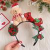 Headband de Natal crianças dos desenhos animados urso hairpin cocar menina bow headband festa de férias vestir-se acessórios de cabelo