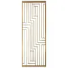 Tela de aço inoxidável de luxo leve, decoração moderna minimalista de metal vazado para entrada de sala de estar, grade divisória de arte em ferro estilo chinês novo