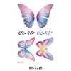 Nueva Pegatina Facial de Mariposa Estrella de Colores con Brillo Tatuaje Temporal para Fiesta Evento Escenario Niños Pegatina Facial Degradada