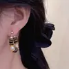Pendientes de Perla con Piedra Ojo de Tigre Maillard para Mujer Diseño de Nicho Únicos Exquisitos Pendientes de Lujo Ligero Gama Alta Pendientes de Otoño e Invierno
