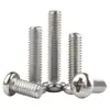 Tornillos de Acero Inoxidable 316 de Cabeza Redonda con Ranura de Cruz M2-M8 Tornillos para Máquina de Cabeza Semirredonda Tornillos de Cabeza Plana de Precisión Micro Yb818