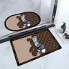 Alfombra de Piso de Baño Minimalista Moderna, Absorbente de Agua, Adecuada para Baño, Inodoro, Entrada de Dormitorio, Alfombra, Felpudo, Felpudo de Entrada, Cristal