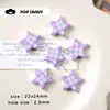 Colgante Popular de Estrella a Cuadros Pequeño Colgante Cuentas Sueltas Joyería Llavero de Cuenta Colorido a Cuadros Estrella de Cinco Puntas DIY