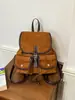 Mochila retro de gran capacidad con múltiples bolsillos para comercio exterior, bolso de hombro casual de nicho para el día a día, elegante bolsa de mano de viaje