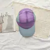 Gorra de Béisbol Coreana de Verano Delgada de Secado Rápido con Malla y Bloques de Color, Gorra Transpirable para Senderismo, Nuevo Sombrero Ligero de Copa Suave