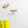 Vendas Diretas da Fábrica Alça de Porta de Armário de Latão de Luxo Leve Nórdico Gaveta Armário Armário de Vinhos Simples Dourado Francês Furo Único