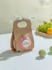 Caixa de Embalagem para Frutas Caixa de Presente Individual e Dupla Laranja Maçã Presente de Natal Couro de Boi Conjunto de Frutas Portátil Caixa de Presente