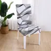 Funda de Silla Universal de una Pieza Simple Personalizada Funda de Taburete Tela Elástica Funda de Silla de Comedor Funda de Respaldo de Silla de Hotel