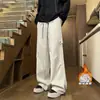 Pantalones Exteriores Juveniles de Primavera y Otoño para Hombre Estudiantes de Secundaria Marca de Moda Atractivos Pantalones de Trabajo Deportivos Rectos Casuales Largos