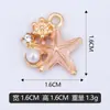 Pode Ser Misturado em Lote DIY Pérola Cravejada de Diamante Estrela do Mar Pulseira Pendente Única Pingente de Colar Acessórios de Pingente Venda Direta de Fábrica Transfronteiriça