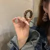 Pendientes de aro elegantes estilo retro de Hong Kong, pendientes Haima Mao Mao, pendientes de nicho de moda, novedad de 2025