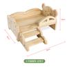 Cama de coelho de estimação de madeira maciça, quente, Four Seasons, universal, resistente a manchas, pequena e média, cama de estimação fora do chão, cama de coelho Totoro, atacado