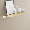 Estante de Pared para Sala de Estar y Cocina, Estante de Almacenamiento con Espejo Frontal, Estante Decorativo de Pared, Instalación sin Taladro