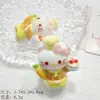 Accesorios de Resina Dibujos Animados Tridimensionales DIY Joyería Fruta Estéreo Gato Pegamento de Crema Pasador Funda de Teléfono Móvil Hebilla de Zapato Llavero