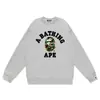 Sudadera de camuflaje de moda transfronteriza para hombre, otoño e invierno, manga larga, estampado de letras, holgada, cuello redondo, sudadera pullover para hombre