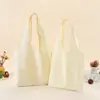 Suministro directo transfronterizo de bolsas de lona de colores lisas listas para usar, bolsas de lona tipo tote multicolor, bolsos de hombro de gran capacidad para el trabajo