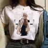 Camiseta nueva de moda para mujer, camiseta de manga corta, top informal de verano para mujer, cuello redondo, estilo Harajuku de los años 90 para chicas.