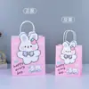 Sacolas de Papel Kraft em Estoque para o Festival do Meio Outono e Dia Nacional, Sacolas de Presente, Sacolas de Compras, Sacolas Personalizadas para Embalagem de Café e Chá para Levar